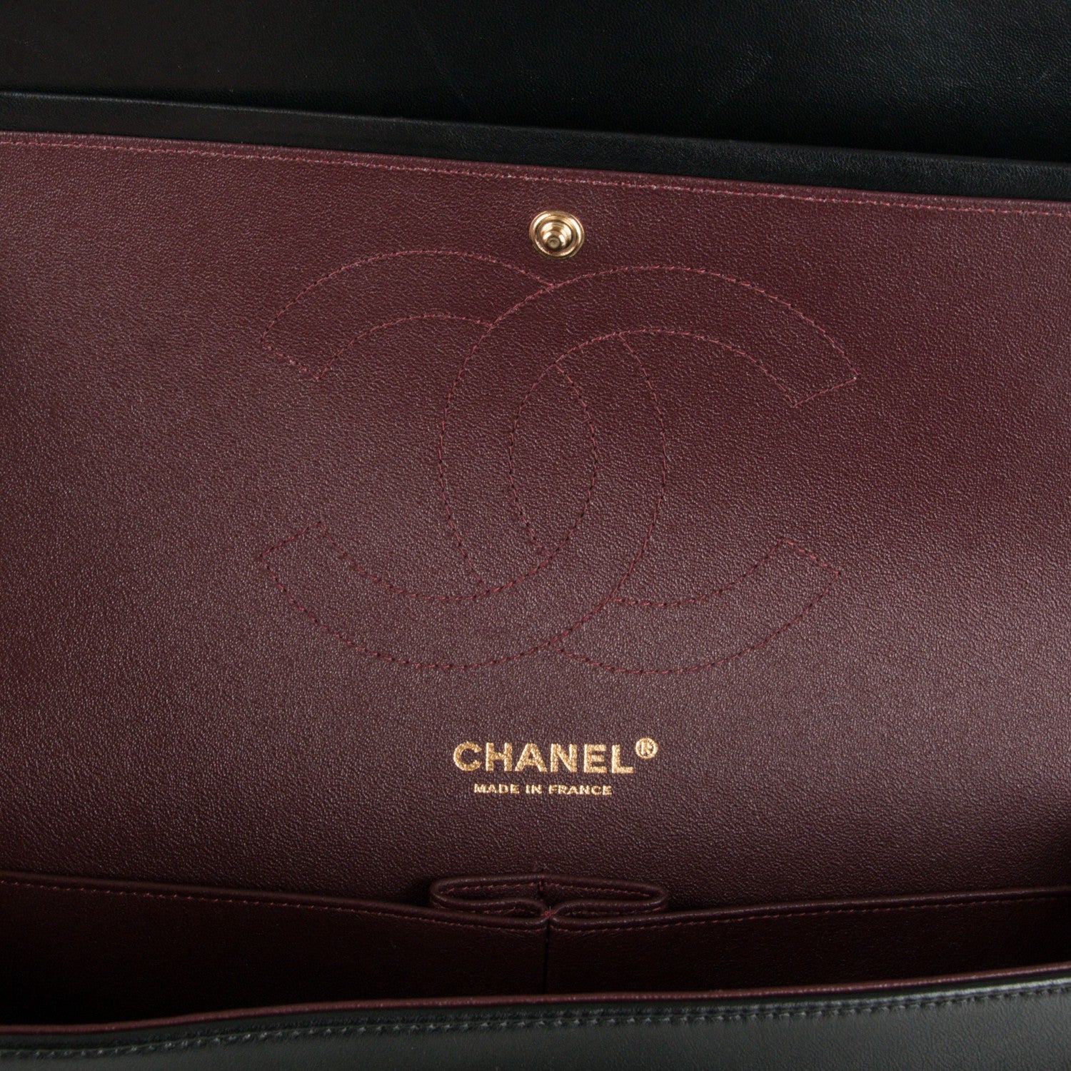 Chanel Lambskin Quilted Jumbo Double Flap Black 7 of 9