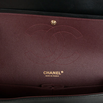 Chanel Lambskin Quilted Jumbo Double Flap Black 7 of 9