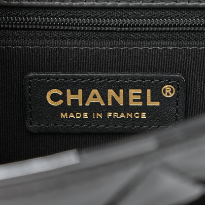 Chanel Patent Quilted Small School Memory Top Handle Flap Black 6 of 12