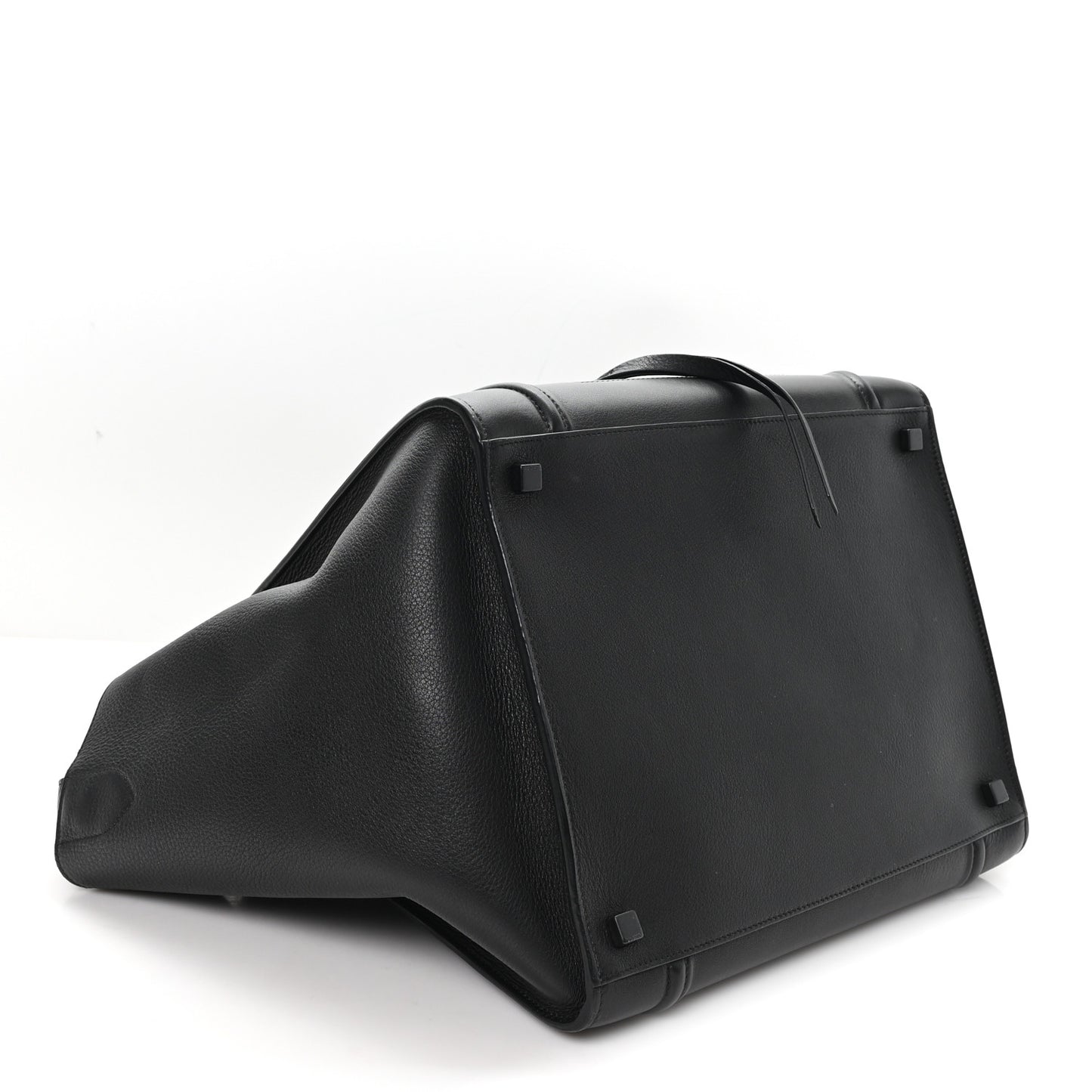 Grained Calfskin Medium Phantom Luggage Black