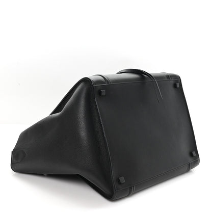 Celine Grained Calfskin Medium Phantom Luggage Black 3 of 9