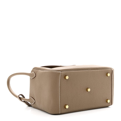 Hermes Taurillon Clemence Lindy 26 Etoupe 4 of 11
