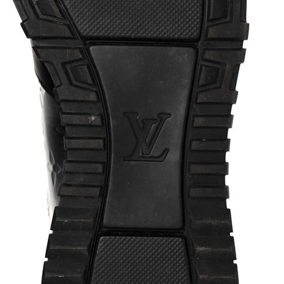 Louis Vuitton Calfskin Iridescent Monogram Rivoli Sneakers 10 Black 6 of 8