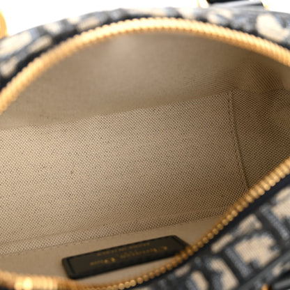Christian Dior Oblique East West Nano D-Vibe Bowling Bag Blue 5 of 12
