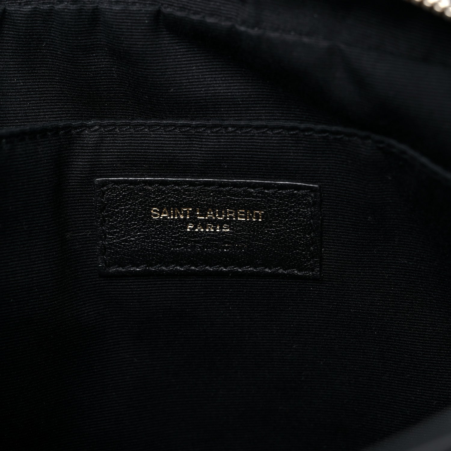 Saint Laurent Calfskin Matelasse Monogram Lou Camera Bag Black 6 of 14