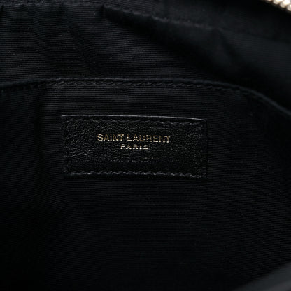 Saint Laurent Calfskin Matelasse Monogram Lou Camera Bag Black 6 of 14