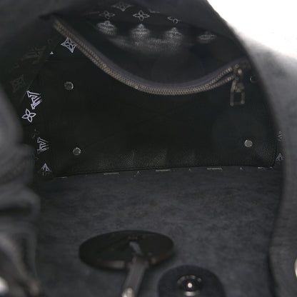 Louis Vuitton Mahina Carmel Hobo Black 5 of 9