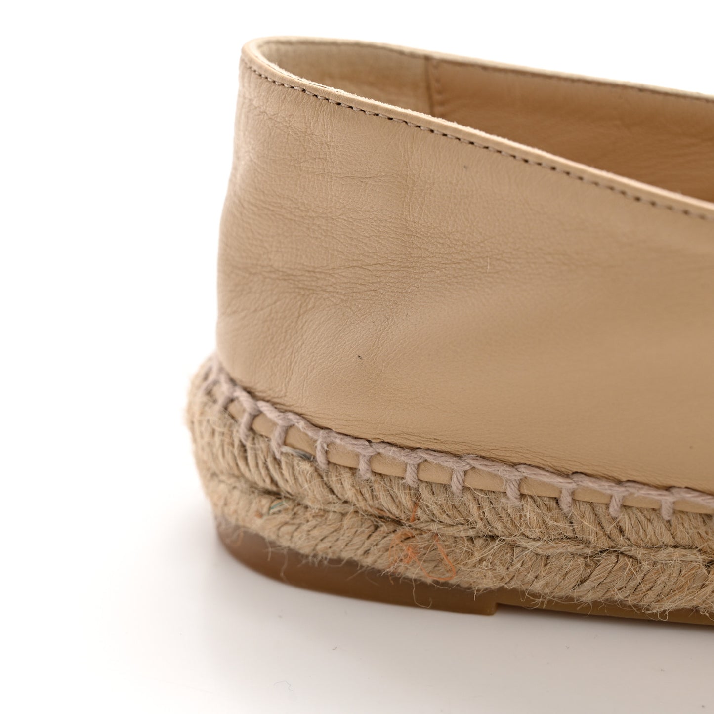 Lambskin CC Espadrilles 39 Beige Black