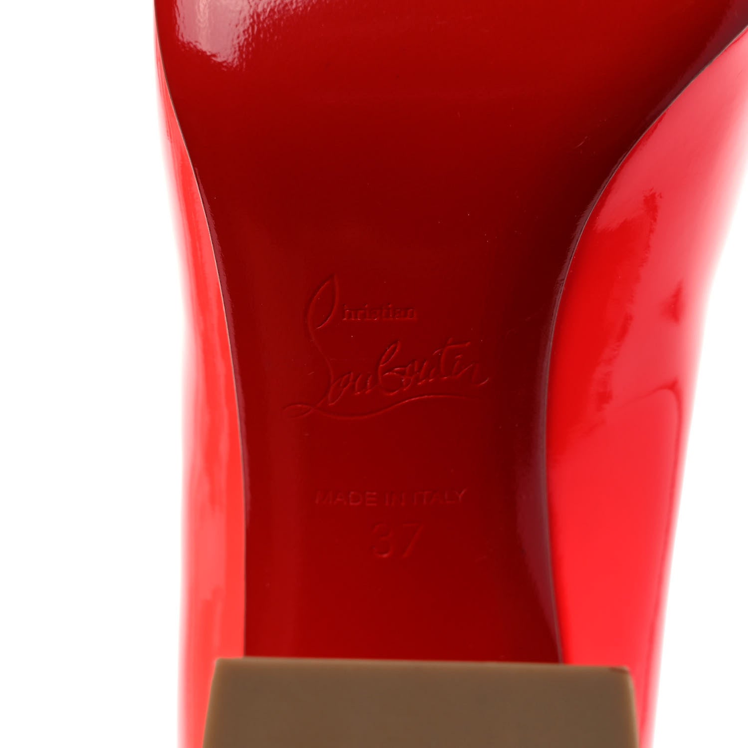 Christian Louboutin Patent Baobab 85 Pumps 37 Smoothie 6 of 7
