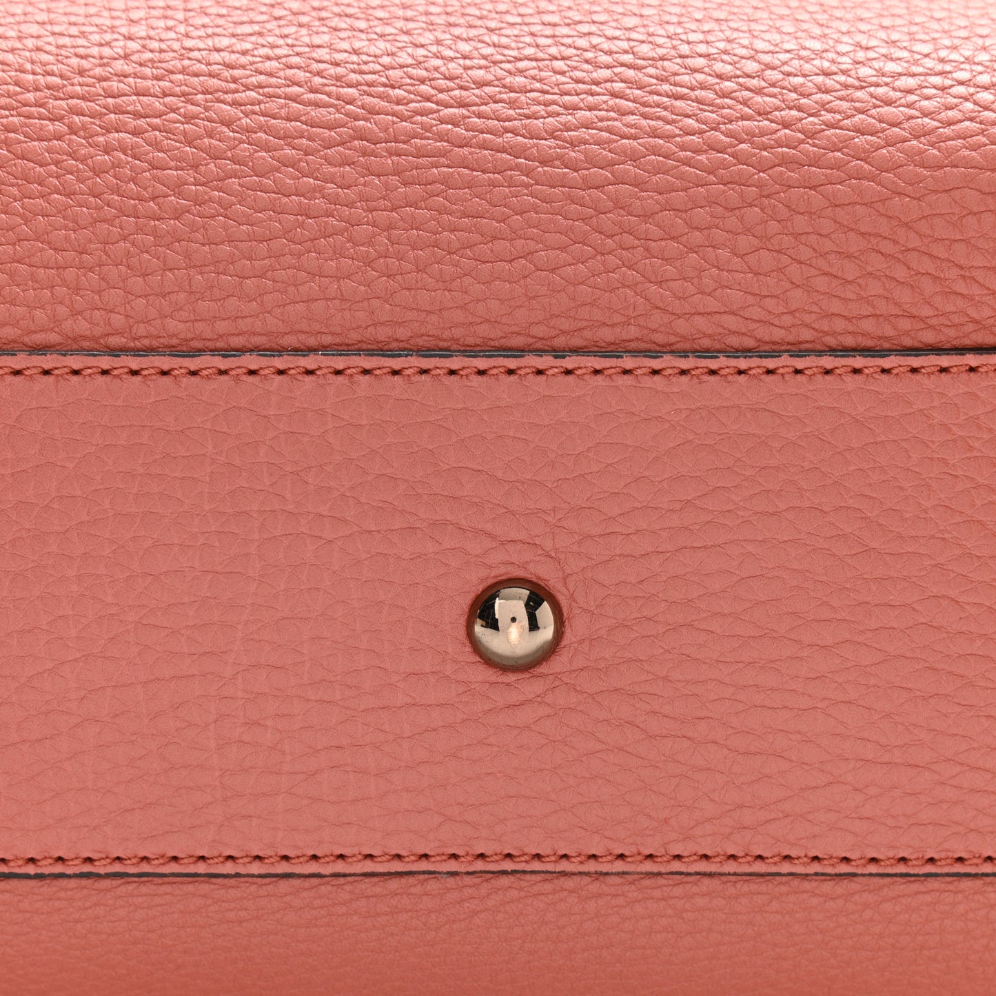 Calfskin Small Bamboo Shopper Tote Light Red