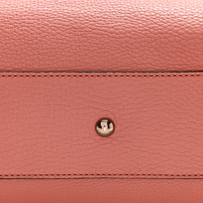 Gucci Calfskin Small Bamboo Shopper Tote Light Red 14 of 15
