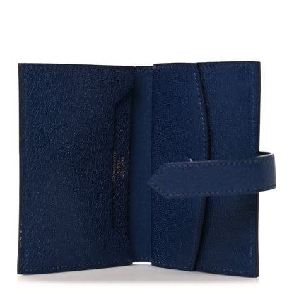Hermes Chevre Mysore Mini Bearn Wallet Bleu Saphir 5 of 9