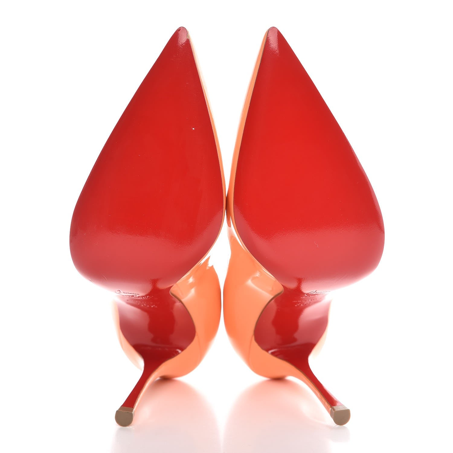 Christian Louboutin Patent Decoltish 100 Pumps 36.5 Sunset 5 of 9