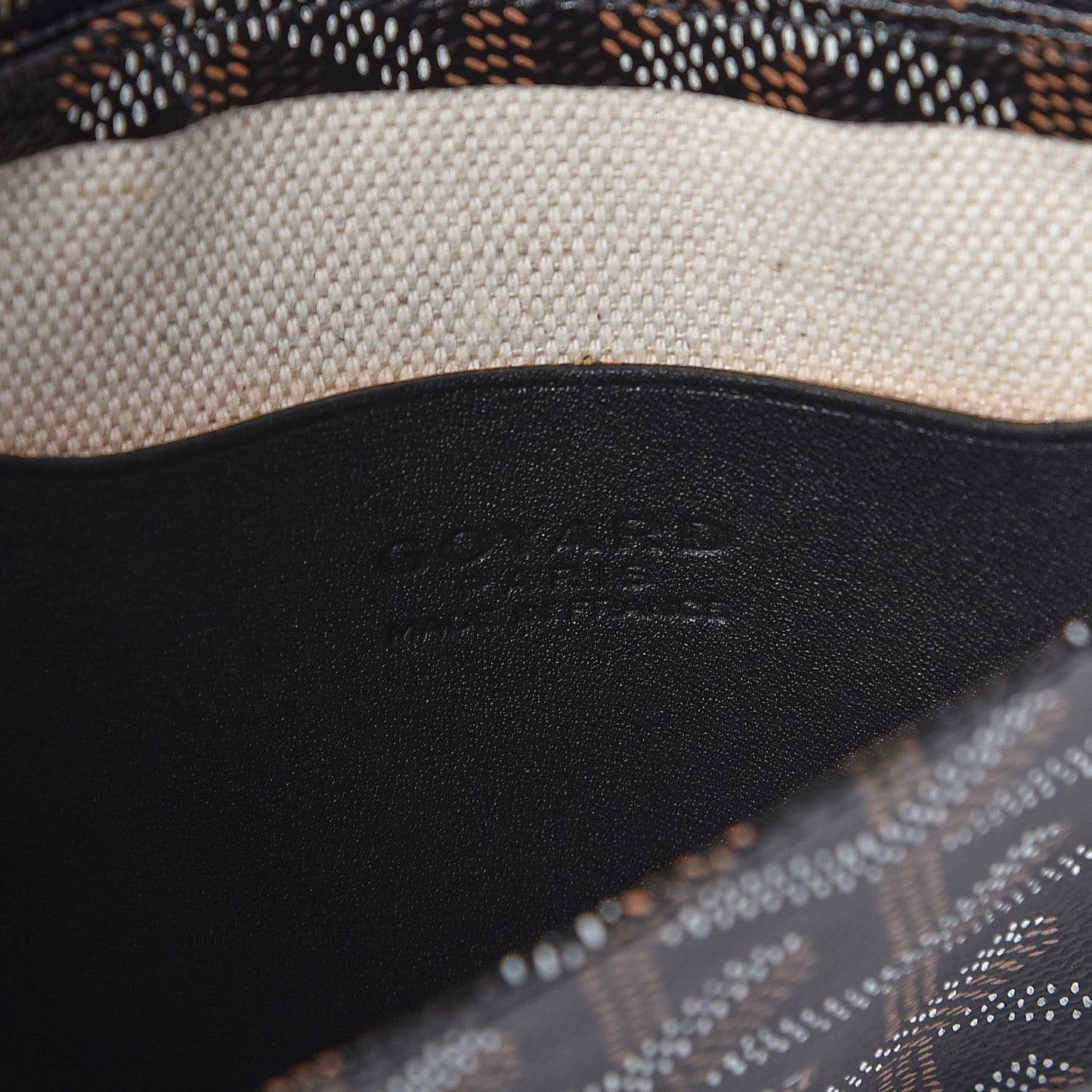 Goyardine Plumet Wallet Clutch Black