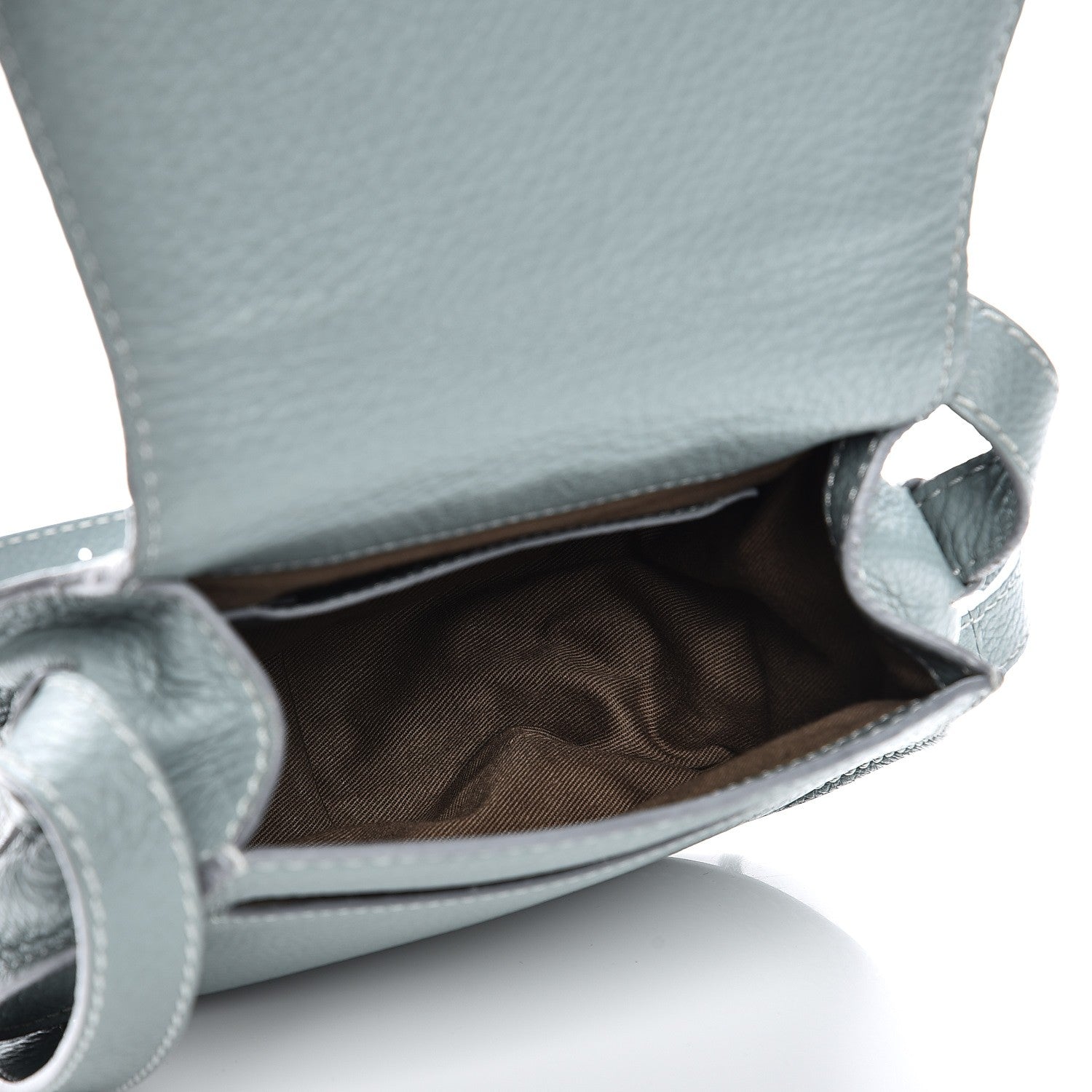 Chloe Calfskin Mini Marcie Round Crossbody Bag Cloudy Blue 5 of 9