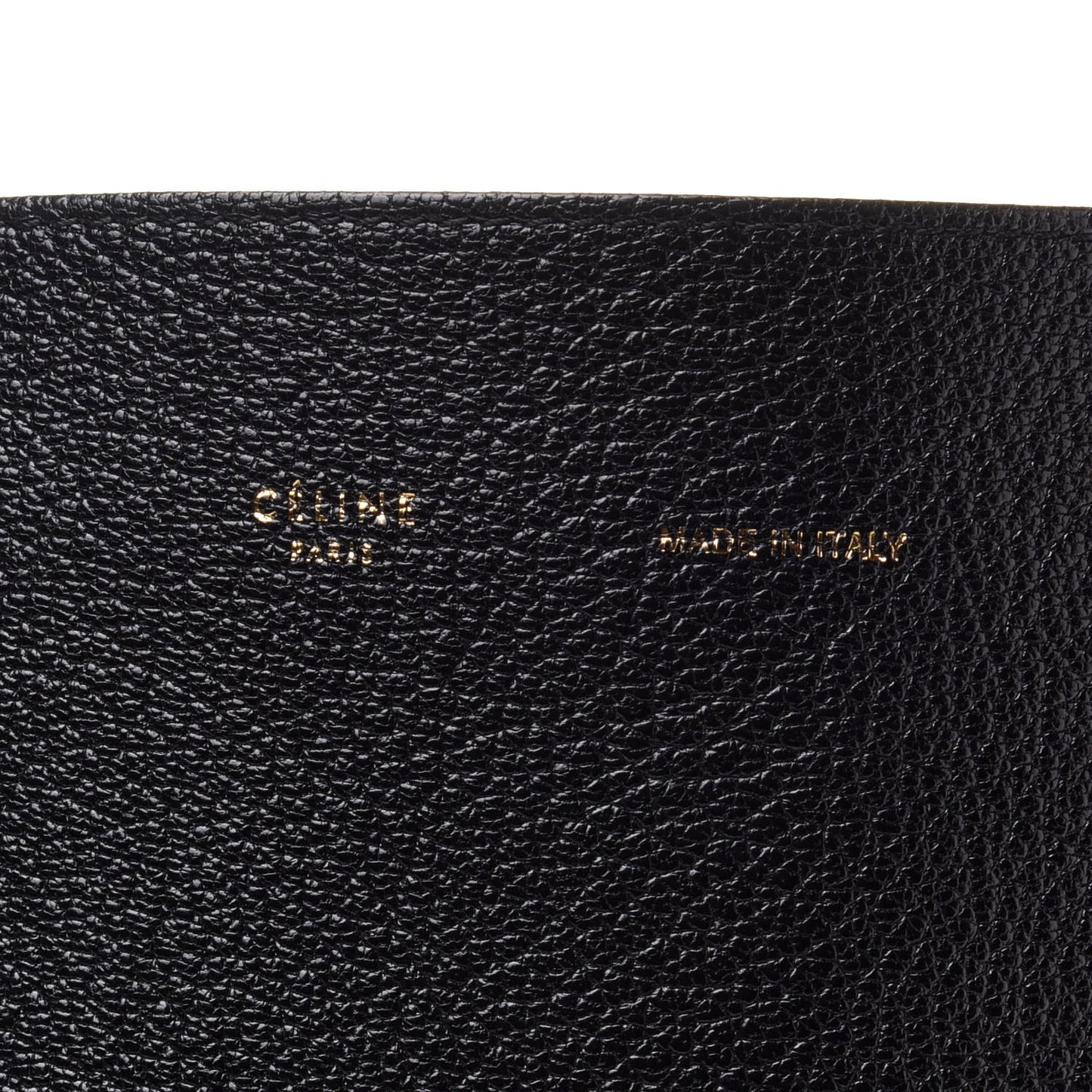 Smooth Lambskin Horizontal Zipper Gusset Cabas Black