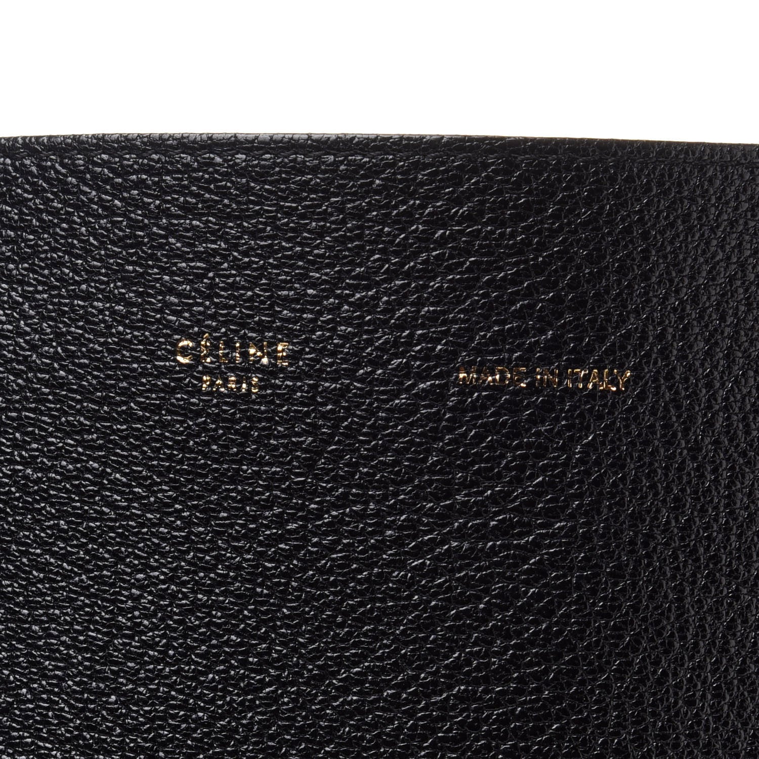 Celine Smooth Lambskin Horizontal Zipper Gusset Cabas Black 7 of 17