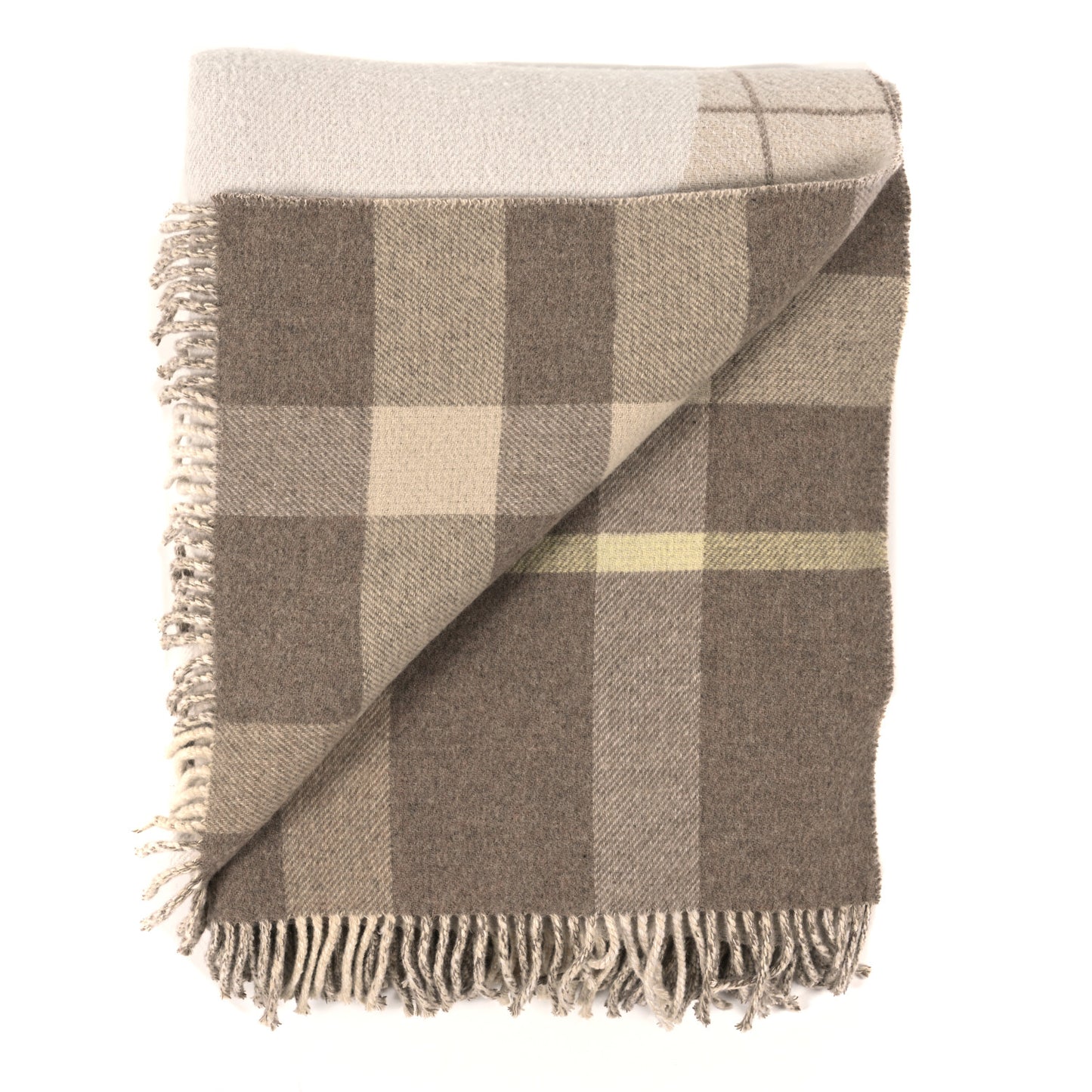 Merinos Wool Cashmere Anchor Chain 17 Blanket Galet