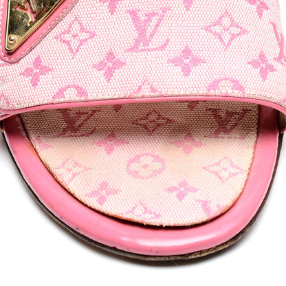 Louis Vuitton Mini Monogram Mary Kate Mules 41 Pink 9 of 15