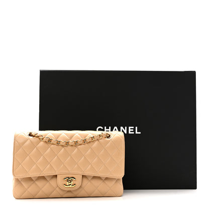 Chanel Caviar Quilted Medium Double Flap Beige Clair 14 of 14