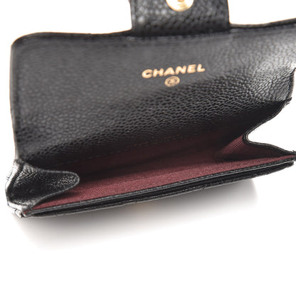 Chanel Caviar Quilted Flap Card Holder Black 5 of 8