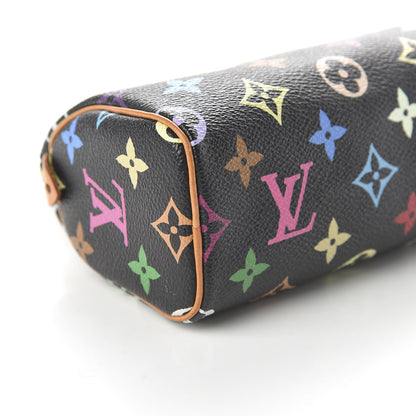 Louis Vuitton Monogram Multicolor Mini Sac HL Speedy Black 6 of 8