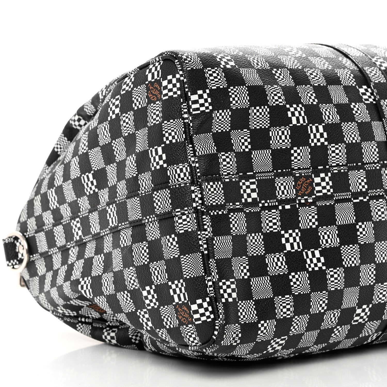 Louis Vuitton Damier Distorted Keepall Bandouliere 50 Black White 6 of 10