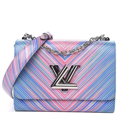 Louis Vuitton Epi Tropical Twist Shoulder Bag MM Blue Rose 1 of 9