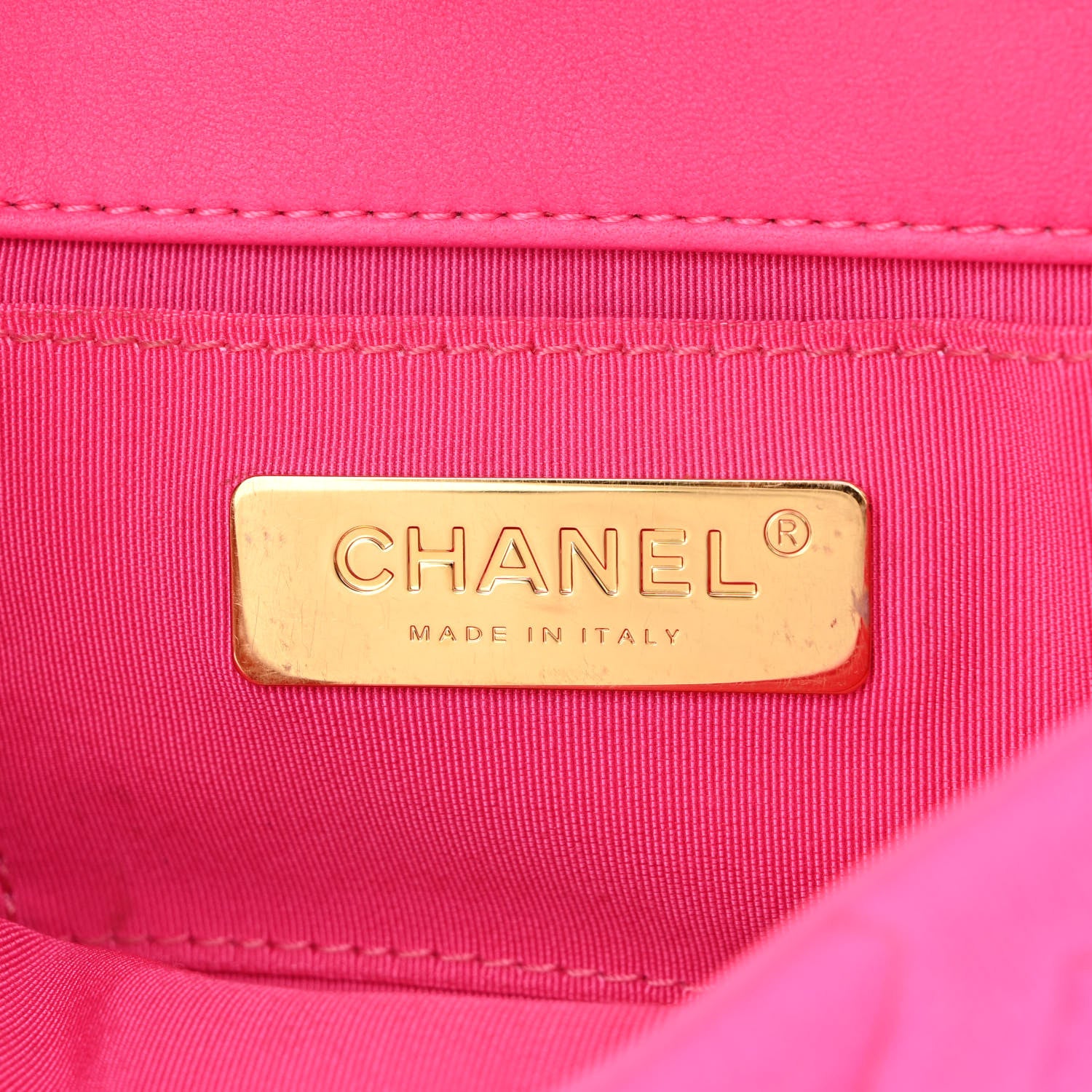 Chanel Jersey Quilted Chanel 19 Waist Bag Pink 6 of 14