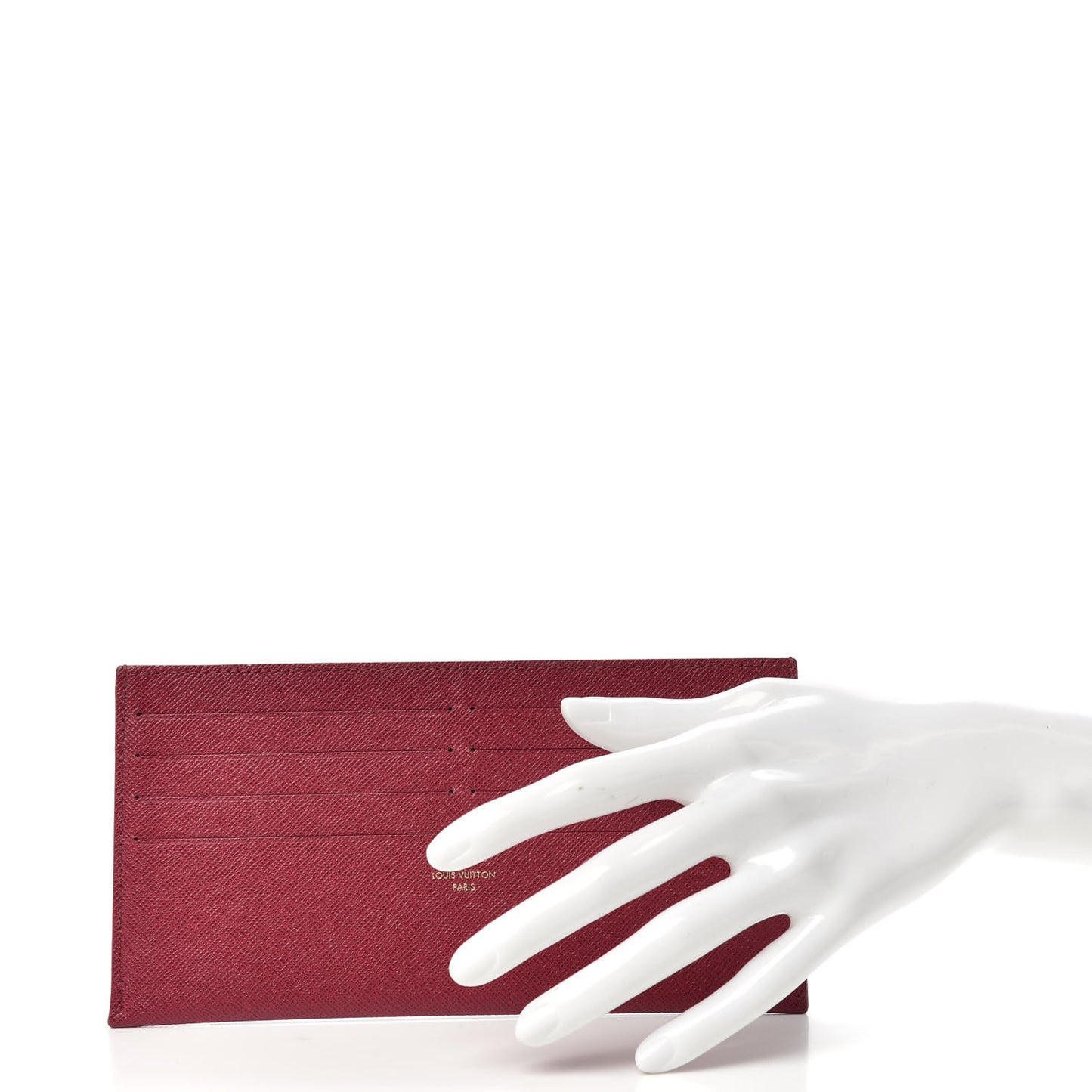 Calfskin Felicie Card Holder Insert Fuchsia