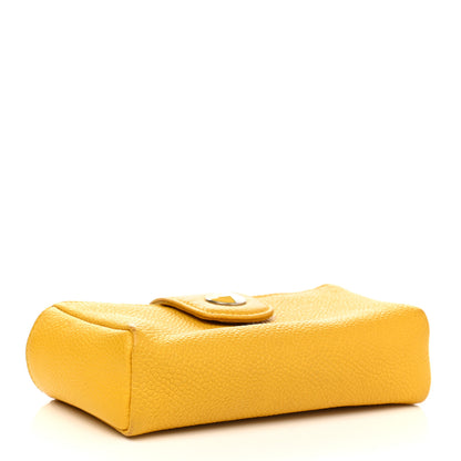 Chanel Caviar Phone Holder Wallet Yellow 4 of 8