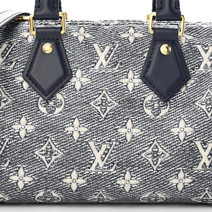 Louis Vuitton Monoglam Speedy Bandouliere 20 Blue 7 of 9