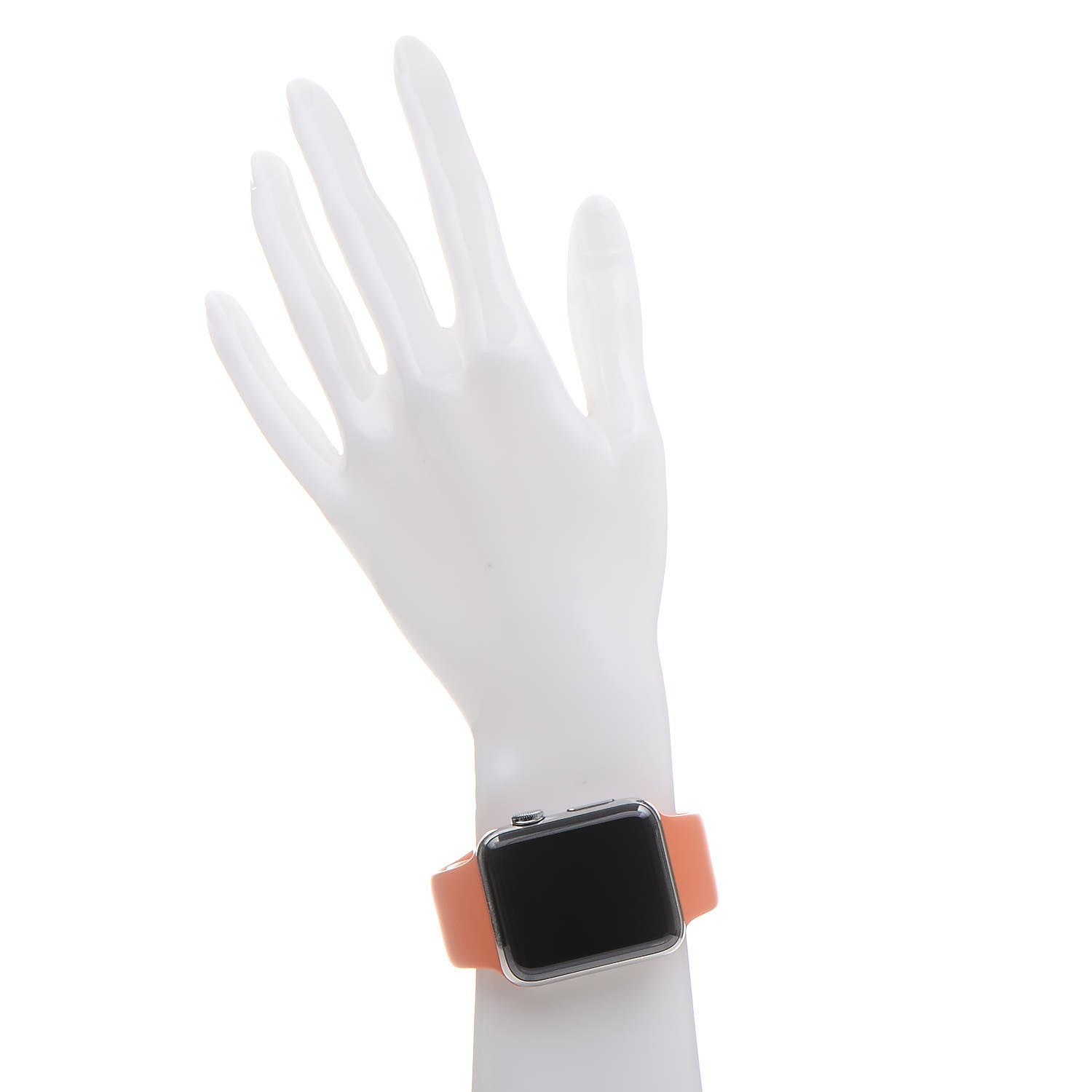 Hermes Silicone 42mm Series 2 Apple Watch Single Tour Orange 2 of 7