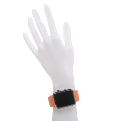 Hermes Silicone 42mm Series 2 Apple Watch Single Tour Orange 2 of 7