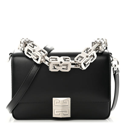 Givenchy Box Calfskin Medium 4G Cube Chain Shoulder Bag Black 1 of 12
