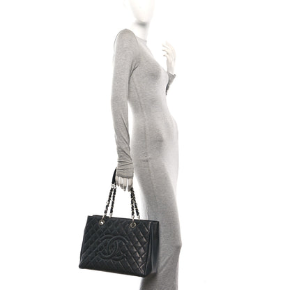 Chanel Caviar Quilted Grand Shopping Tote GST Black 2 of 10