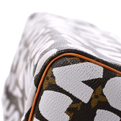 Louis Vuitton Monogram Graffiti Speedy 30 Silver 11 of 17