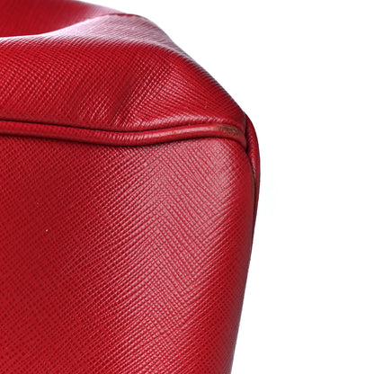 Prada Saffiano Lux Medium Tote Fuoco 7 of 9