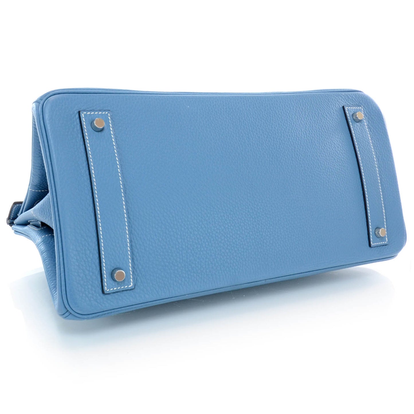 Taurillon Clemence JPG Birkin 42 Blue Jean