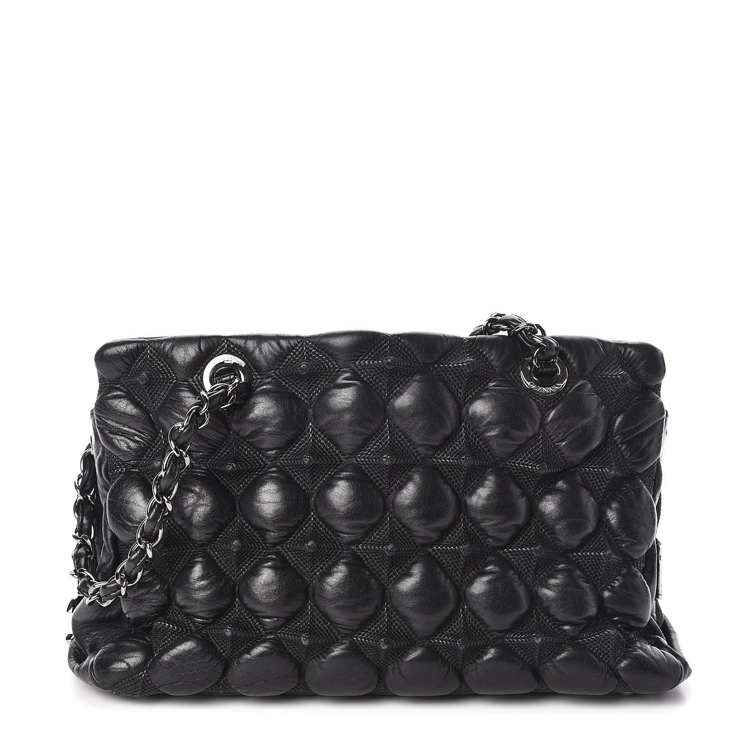 Chanel Lambskin Quilted 3D Point Tote Black 1 of 11