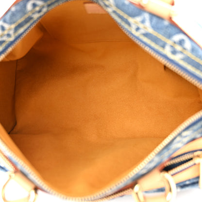 Louis Vuitton Monogram Denim Neo Speedy Blue 5 of 12