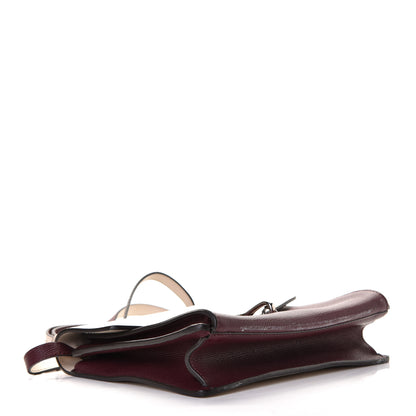Burberry Derby Calfskin Bi-Color Small Macken Crossbody Bag Mahogany Red Limestone 3 of 6