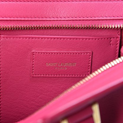 Saint Laurent Calfskin Small Classic Y Cabas Fuchsia 5 of 8