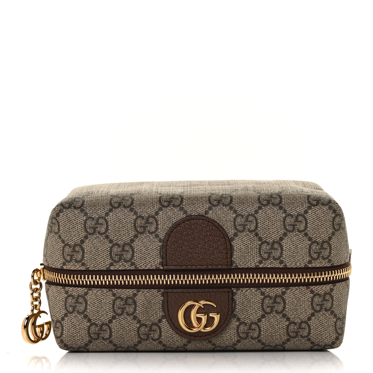 Gucci Soft GG Supreme Monogram Calfskin Medium Ophidia Cosmetic Case Beige Ebony New Acero 1 of 10