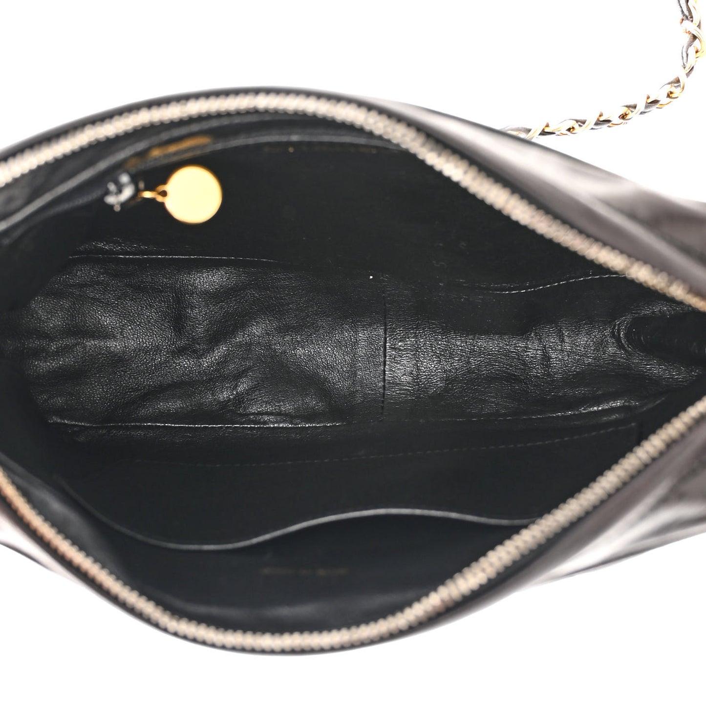 Lambskin Quilted CC Tassel Camera Case Black