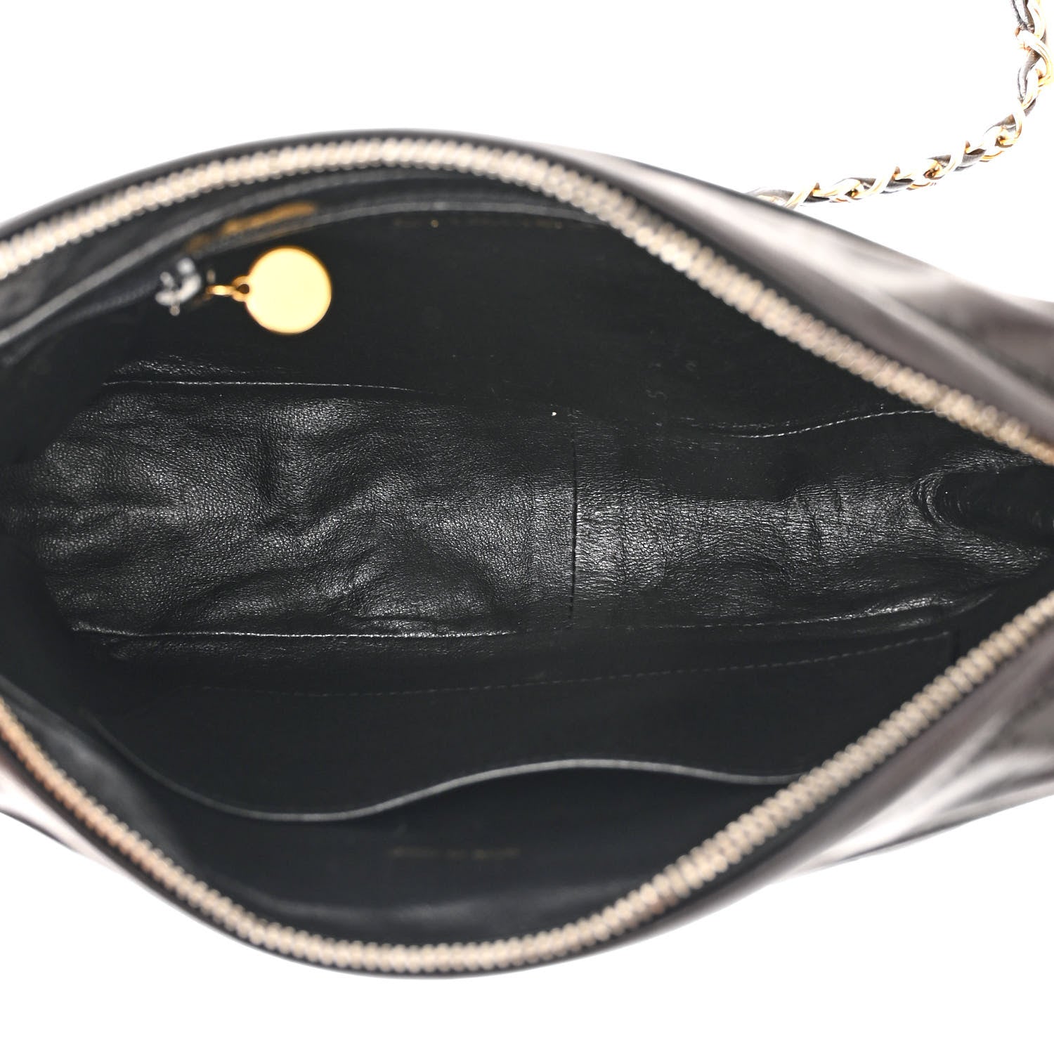Chanel Lambskin Quilted CC Tassel Camera Case Black 5 of 12