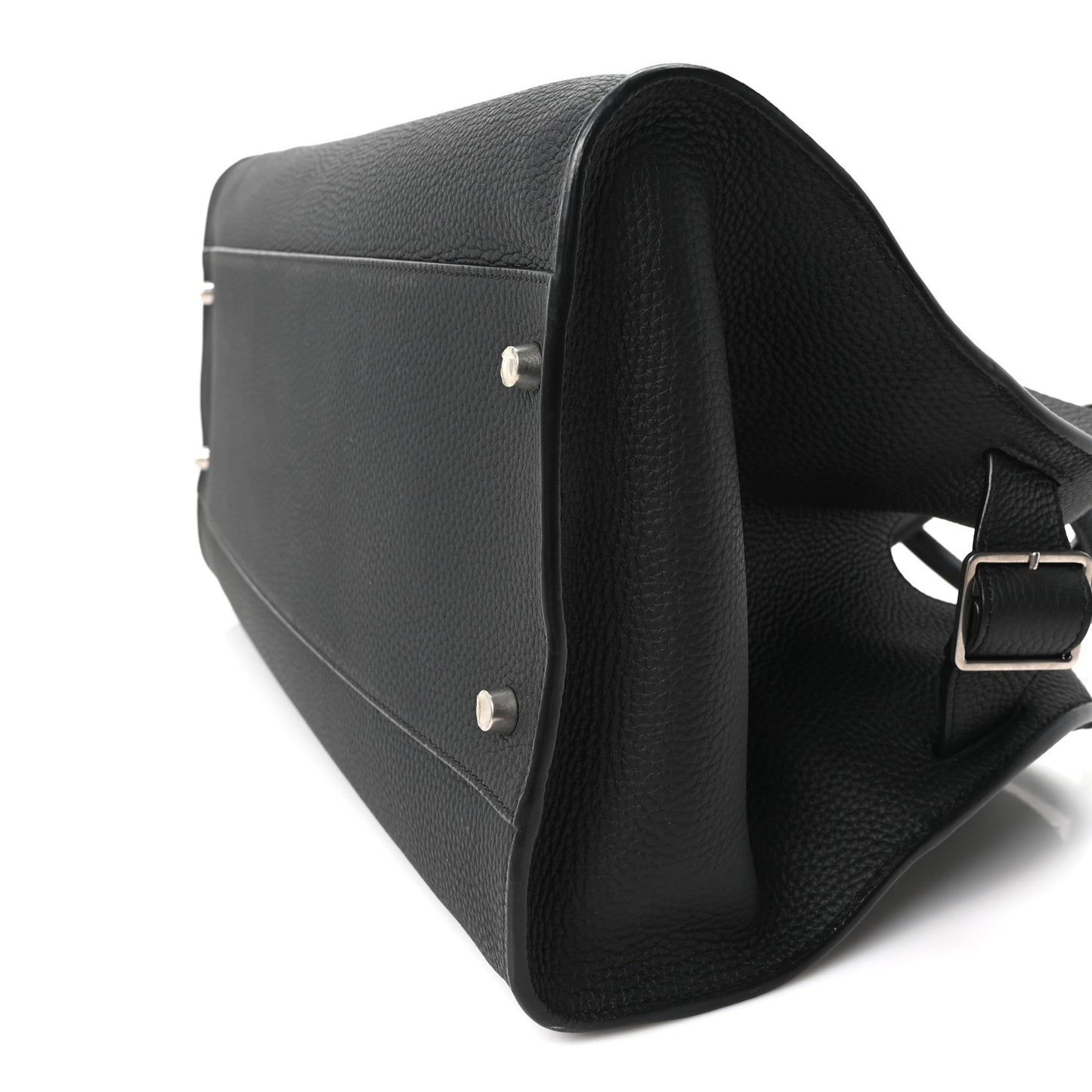Matte Grained Calfskin EW Margaux Black