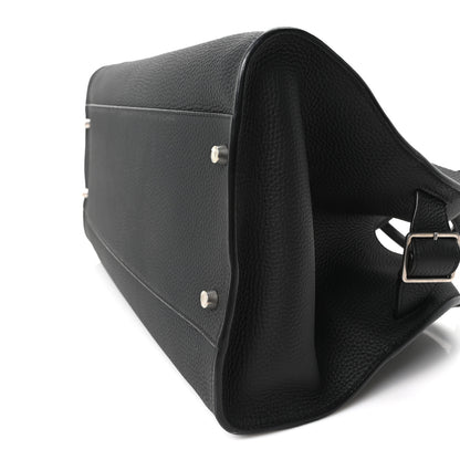 The Row Matte Grained Calfskin EW Margaux Black 8 of 8