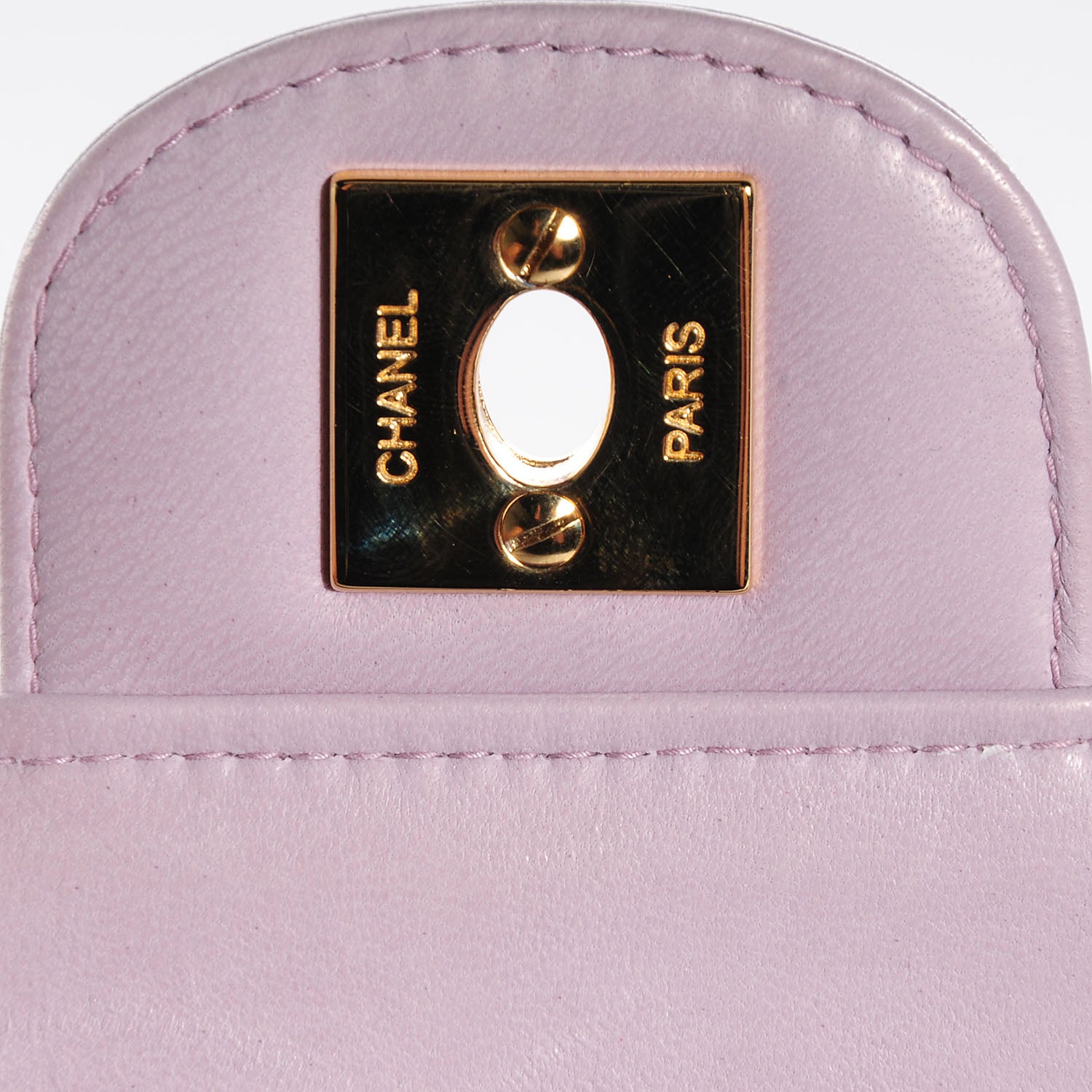 Chanel Lambskin East West Chocolate Bar Flap Lilac 6 of 9