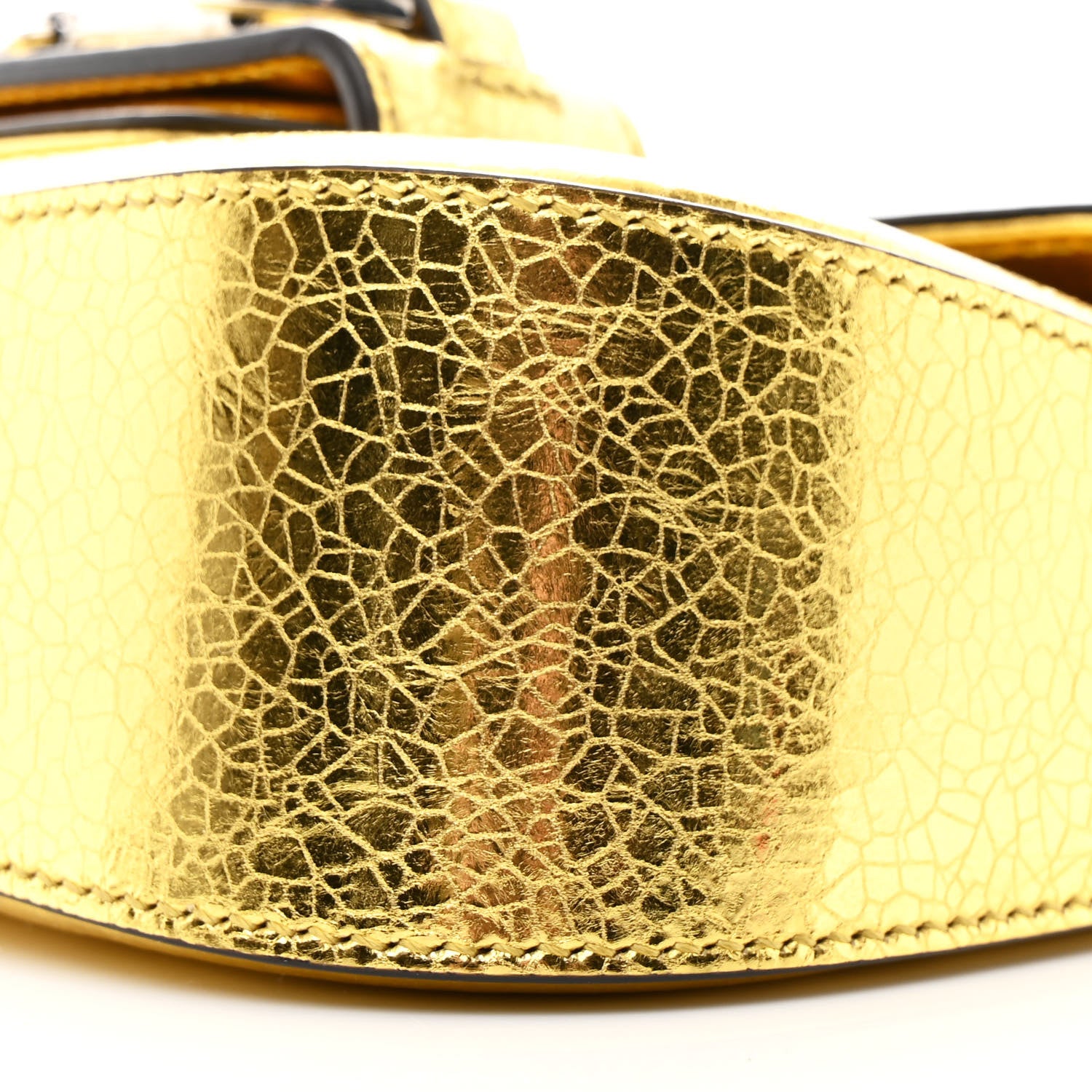 Gucci Metallic Calfskin Mini Horsebit 1955 Asymmetric Shoulder Bag